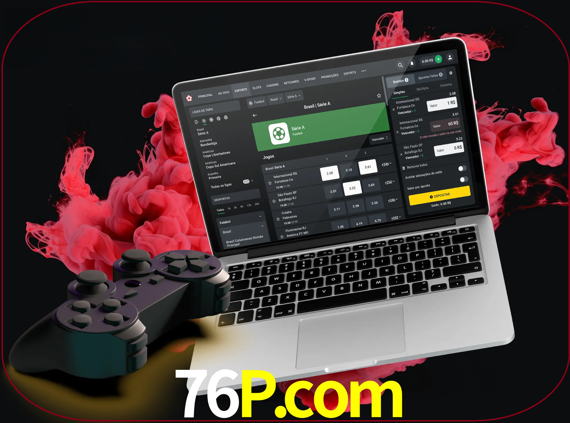 Visite a secção especial de jogos de vídeo em 76p para descobrir em que jogos pode apostar e ganhar muito dinheiro.