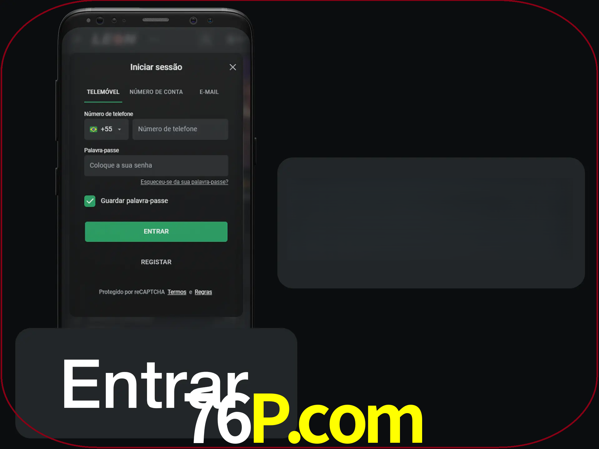 Faça o login para começar a apostar e jogar no cassino.